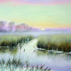 Fine art print Sunset at Sutton Fen